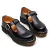 Zapatos Mary Jane de Tira en T Bajos Estilo Británico, Zapatos de Cuero de Estudiante con Suela DML a la Moda, Zapatos de Cuero Pequeños Lolita de Piel de Vaca de Primera Capa