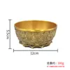 Adornos de Cornucopia de Cobre Dragón Doble Juega Perla Cuenca de Cobre Tarro de Arroz de la Suerte Hogar Sala de Estar Decoraciones de Tienda Hucha Grande