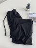 Pantalones Casuales Rectos de Color Sólido con Pliegues de Cintura Alta para Mujer Verano 2024 Delgados Sueltos de Caída Perezosa Pantalones Adelgazantes de Mopa