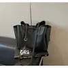 Bolso tote de gran capacidad para mujer, nuevo estilo 2026, bolso de hombro casual y relajado, bolso grande para el antebrazo para ir al trabajo, bolso tipo cubo