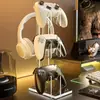 Soporte de Exhibición de Controlador de Juego de Acrílico Colgador de Escritorio Inalámbrico para Auriculares Modelo Universal PS5 Soporte de Almacenamiento Estante de Exhibición