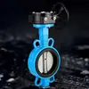 Válvula de Mariposa Tipo Abrazadera de Turbina D371X-16Q/C Válvula Manual de Engranaje Helicoidal Estándar Nacional Resistente a la Corrosión Sellado Suave Dn50 65