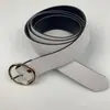 Fabricante Atacado Liga Fivela Redonda Imitação Couro Cinto Estudantil Feminino Casual Decorativo Metal Fivela de Pino Cinto Fornecimento Pronto
