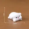 Lindo peluche de cachorro blanco, perfecto para decoraciones DIY de casas de muñecas, accesorios y exhibiciones de mesa en miniatura