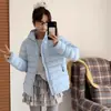 Chaqueta Ligera de Plumón y Algodón para Mujer, Nuevo Estilo Invierno 2026, Abrigo de Algodón Cálido Retro con Capucha, Chaqueta Corta