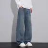 Pantalones de hombre de alta gama de estilo americano a la moda, nueva colección de otoño, corte holgado, versátiles, casuales y con un distintivo diseño de pierna curva