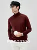 Luxo NuvémEstilo Old Money Suéter Espesso de Gola Alta para Negócios Masculino, Inverno 2026 Lã Quente Anti-Pilling