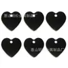 Etiqueta de amor para mascotas de acero inoxidable grabada con láser espejo metálico accesorios para collar llavero de tarjeta de identidad para perro mascota