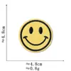 Pegatinas de Tela con Expresiones de Emoji Accesorios para Ropa Calcomanías Decorativas Parches Divertidos Serie de Insignias Redondas Lindas de Smiley