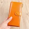 Carteira Versátil de Couro Genuíno Moda Slot para Cartão Multifuncional Clutch Porta-Moedas Mais Vendido Coleção Slot para Cartão Atacado