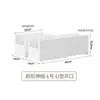 Caja de almacenamiento de gabinete expandible estilo japonés con apertura frontal en forma de U, cesta de almacenamiento clasificada, almacenamiento lado a lado en ángulo recto, gabinete ahorrador de espacio