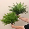 Plantas de helecho artificiales, incluyendo helecho riñón, helecho persa y ficus trepador, para diseño de paisajes en miniatura; plantas artificiales para plantar en el suelo, con hojas de helecho