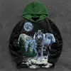 Nueva Sudadera con Capucha y Cordón Casual y Cómoda con Estampado de Animales Impreso en 3D para Hombre, Comercio Electrónico de Exportación Transfronteriza Europea y Americana