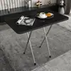 Mesa dobrável para casa, mesa de jantar simples, mesa pequena para alugar, mesa de estudante, mesa de estudo simples para área externa