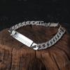 Joias de prata de lei S925 para atacado pulseira de prata tailandesa retrô plana larga moda dominadora masculina amor eterno acessórios