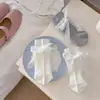 Calcetines de Algodón para Mujer Estilo Ballet Coreano Nuevo Primavera/Verano 2026, Lazo Largo de Cinta, Longitud Media Pantorrilla, Mismo Estilo que Lusi, Calcetines para Adolescentes