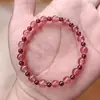Pulseira de Granate de Cristal Morango Natural para Mulheres, Nova Pulseira de Cristal Estilo Chinês, Design de Pulseira de Alto Padrão, Pulseira de Presente para Melhor Amiga