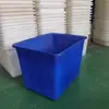 Tanque de Água Plástico Grande Espessado de Tendão de Boi Balde Retangular de Armazenamento Tanque Quadrado para Aquicultura Piscicultura Venda de Peixes Bacia Rasa de Tendão de Boi