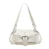 Bolso de Axila de Moda Estilo Motociclista para Mujer 2026 Nuevo Modelo Elegante Gran Capacidad Bolso de Hombro Cruzado para Viajes de Otoño