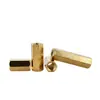 Separador hueco hexagonal de cobre con rosca interior M2.5, separador de cobre de doble vía de aislamiento, separador de tuerca, separador de tornillo, pilar de soporte, disponible en stock