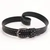Cinto estilo punk cinco estrelas de comércio exterior feminino tendência europeia e americana com múltiplos rebites masculino e feminino cinto decorativo para jeans