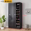 Gabinete para Zapatos Puerta Deslizante Multicapa Gran Capacidad Entrada del Hogar Madera Económico Simple Gabinete para Pasillo Zapatero Gabinete de Almacenamiento