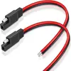 Cable de sensor al por mayor Enchufe de carga de dos pines para montaje en automóvil Cable de batería Enchufe SAE de dos pines para automóvil Cable de alimentación SAE