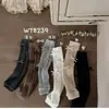Fornecido diretamente de casa, meias de algodão penteado com nó de seda vintage WTB239 para meninas, meias infantis estilo coreano empilhadas, lote misto