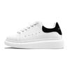 Kuang McQueen Edição Alta Pura Original Sapatos Brancos mercadoria genuína Couro Genuíno Masculino e Feminino Novo Solado Grosso Aumentado Preto Tênis de Moda Masculino