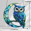 Bestseller internacional Decoração suspensa de acrílico de borboleta azul para Natal e Halloween, ornamento de janela com tema de dupla celebração para festa