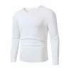2026 Nuevo Jersey de Punto para Hombre de Otoño/Invierno Transfronterizo, Ajuste Delgado, Cuello en V, Tallas Grandes, Moda Casual, Camiseta Base
