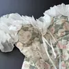 Top Floral Francês Tomara-que-caia Feminino 2026 Primavera Cedo Novo Retro Espartilho com Barbatanas Colete Patchwork