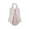 Ap25537-25 Nuevo Estilo Otoño Estilo Europeo y Americano Sexy Puro Sexy Ajustado Prenda Interior Chaleco Halter de Tencel