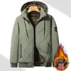 Chaqueta de Algodón Tallas Grandes M-8XL Estilo Nuevo 2026 Chaqueta Gruesa Acolchada de Algodón con Forro Polar para Hombre Cálida con Capucha Desmontable Ropa de Algodón Media