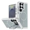 Adecuado para Samsung S26Ultra Funda de Teléfono Magnética Brillante de Dos Tonos S25Ultraz Soporte A57 Anticaídas A37 Funda