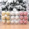 Venta al por mayor transfronteriza de bolas de plástico pintadas y electrochapadas de Navidad 6cm Bolas de calabaza Decoraciones colgantes para árbol de Navidad Bolas coloridas