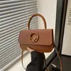 Bolso Elegante Caja Simple Otoño e Invierno Nueva Moda Textura Gran Capacidad Bolso de Hombro Cruzado Cuadrado Pequeño Bolso de Mujer