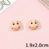 Resina Popular Rosto de Menina Chorando Fofo DIY Acessórios Fofos Personalizados Pulseira Tecida à Mão Colar Pingente Chaveiro