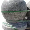Pilares de Piedra para Bloqueo de Carreteras, Bolas de Piedra, Granito, Mármol Gris, Columnas Bloqueadoras de Vehículos, Bolas Redondas, Piedras Cuadradas para Bloqueo de Vehículos en Estacionamientos, Hecho a Medida