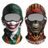 Máscara Facial de Seda Helada con Protección Solar de Calavera Venenosa de Payaso para Exteriores, Gorra Forro de Casco para Montar en Motocicleta, Unisex
