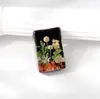 Marcador de livro de resina estilo floresta com flores reais e secas, presente criativo temático de floresta que brilha no escuro, ornamento de artesanato em resina