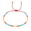 Bohemio Indio Latinoamericano Tribu Nativa Miyuki Inter Color Pulsera Pequeña con Cuentas Joyería para Parejas Geometría