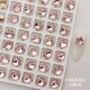 Explosiones de sonido de sacudida 8*8mm copo de nieve taladro de uñas puntiagudo color mágico japonés taladro de vidrio para uñas accesorios DIY decoración de uñas