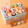 Juguete de comida en miniatura simulado, accesorios de pastel de postre de resina, decoraciones DIY de pegamento de crema, adornos pequeños 3D, surtido al por mayor