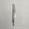 Cubiertos de acero inoxidable 304 con acabado mate lijado, cintura pequeña, con acabado de arena de copo de nieve y aspecto vintage para mangos de cuchillo, tenedor y cuchara