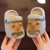 Pantuflas para niñas, diseño de gatito, nuevo modelo verano 2026, sandalias de EVA antideslizantes para interior, casa, baño para bebés, para niños
