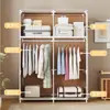 Armario Multifuncional a Prueba de Polvo de Tela No Tejida para Hogar Dormitorio Armario Simple Gabinete de Montaje Shein/Temu Dropshipping Nacional