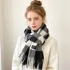 Colección de Bufandas de Mohair de Color Sólido de Otoño e Invierno, Bufandas Atmosféricas Estilo Coreano, Bufandas Chal Ampliadas y Engrosadas al por Mayor