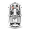 Ratón transparente de carga Tipo-C directo de fábrica, tres modos magnéticos, bajo consumo de energía, regreso con un clic, Bluetooth inalámbrico de escritorio