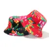 2025 Otoño e Invierno Nuevas Flores Floreciendo Riqueza Estampado de Peonía del Noreste Sombrero de Cuenca Relleno Sombrero de Pescador Flor de Imitación de Piel de Conejo para Mujer